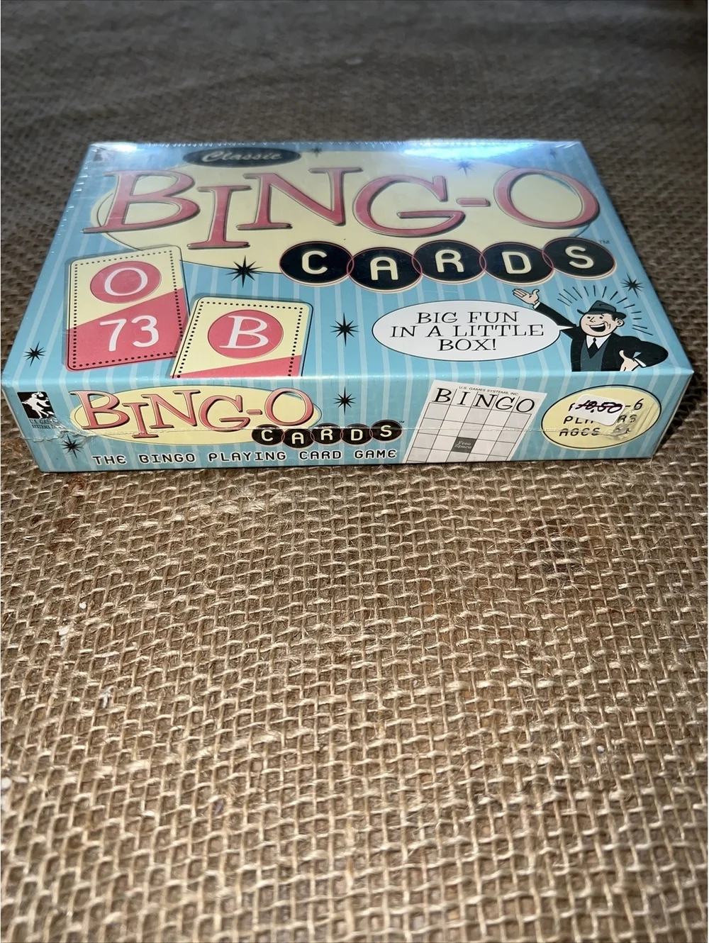 Vintage Bingo Card Game Travel Playing Card Deck US Games Systems 1988 BING-O